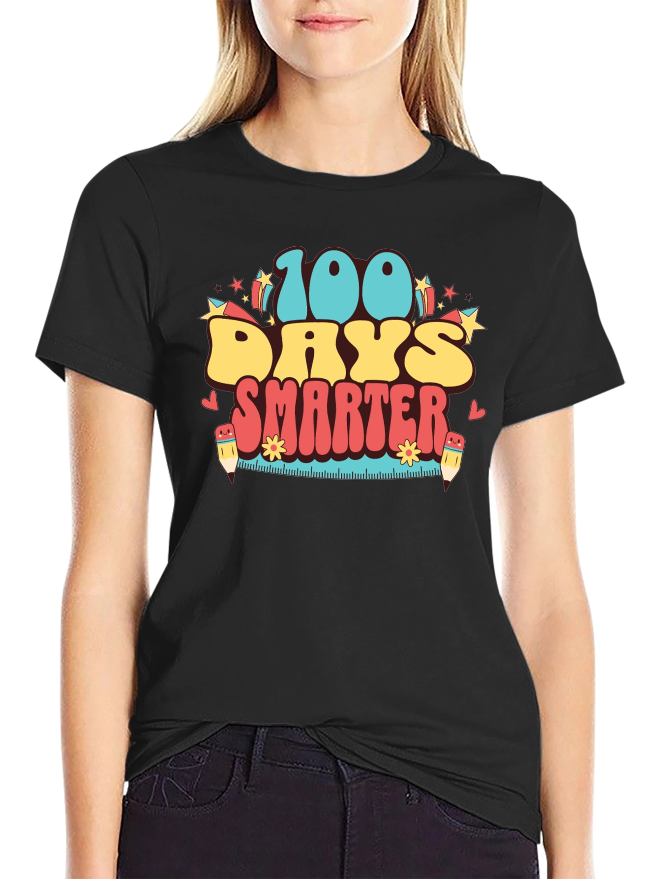 100 Days Smarter Retro T-Shirt