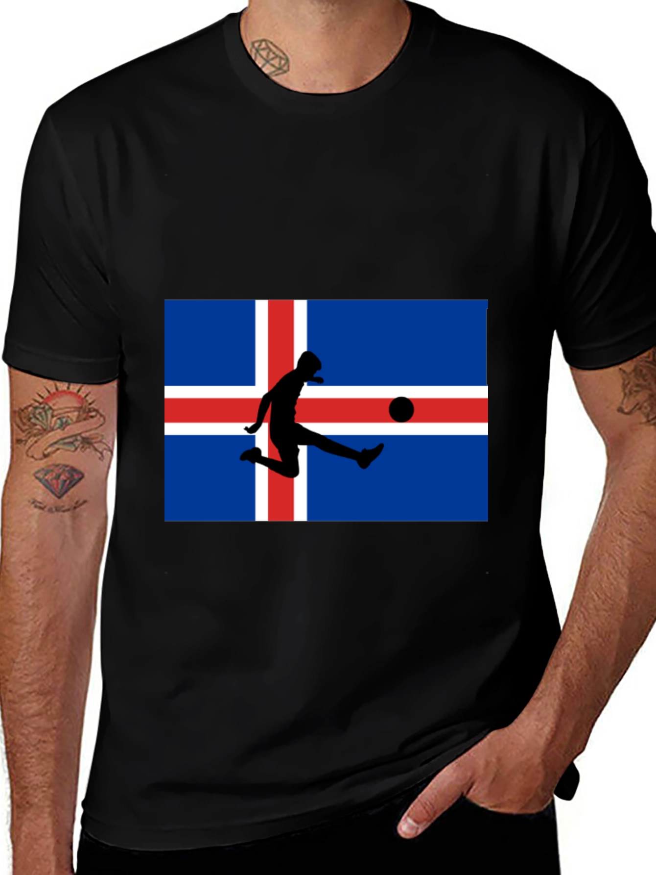 Iceland Flag Soccer T-Shirt