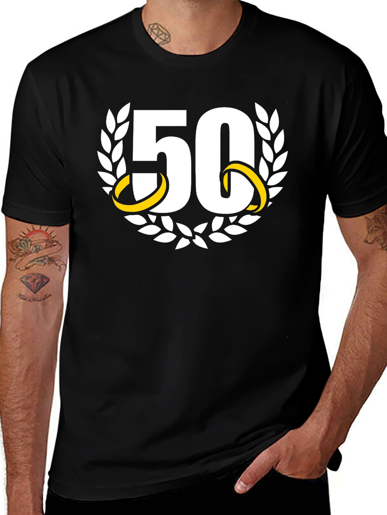 50th Anniversary Graphic Tee - Black