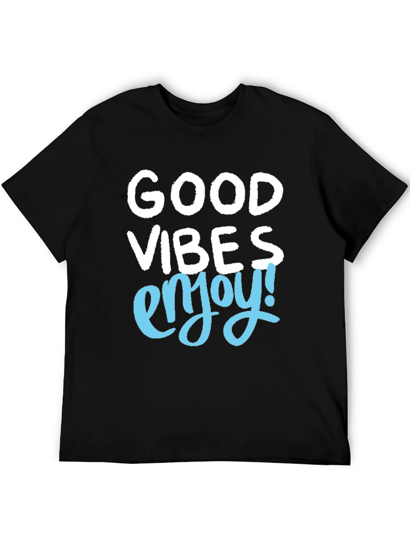Good Vibes Enjoy! Mens Graphic Tee - Black