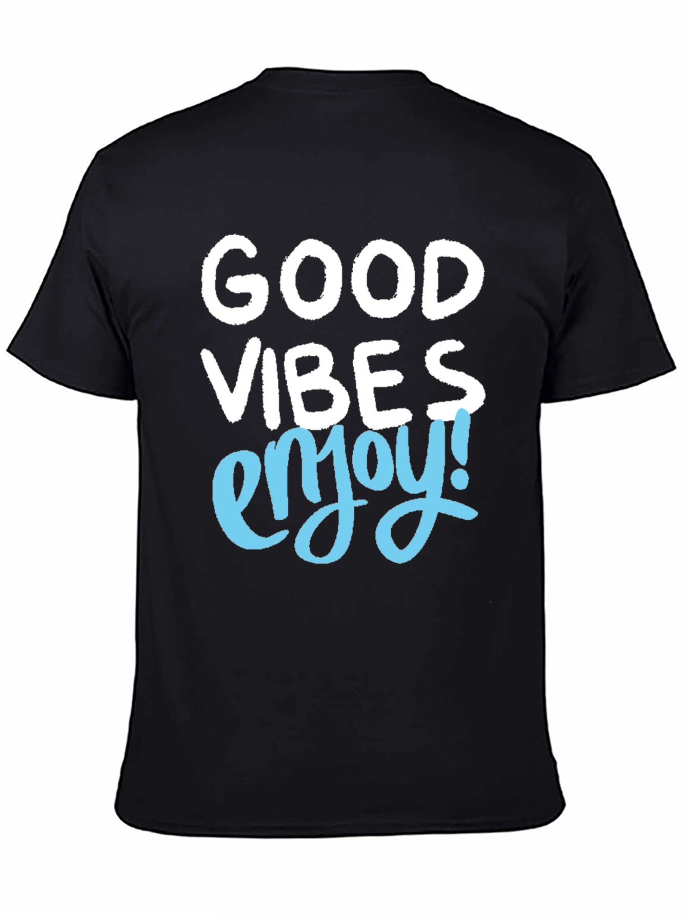 Good Vibes Enjoy! Mens Graphic Tee - Black