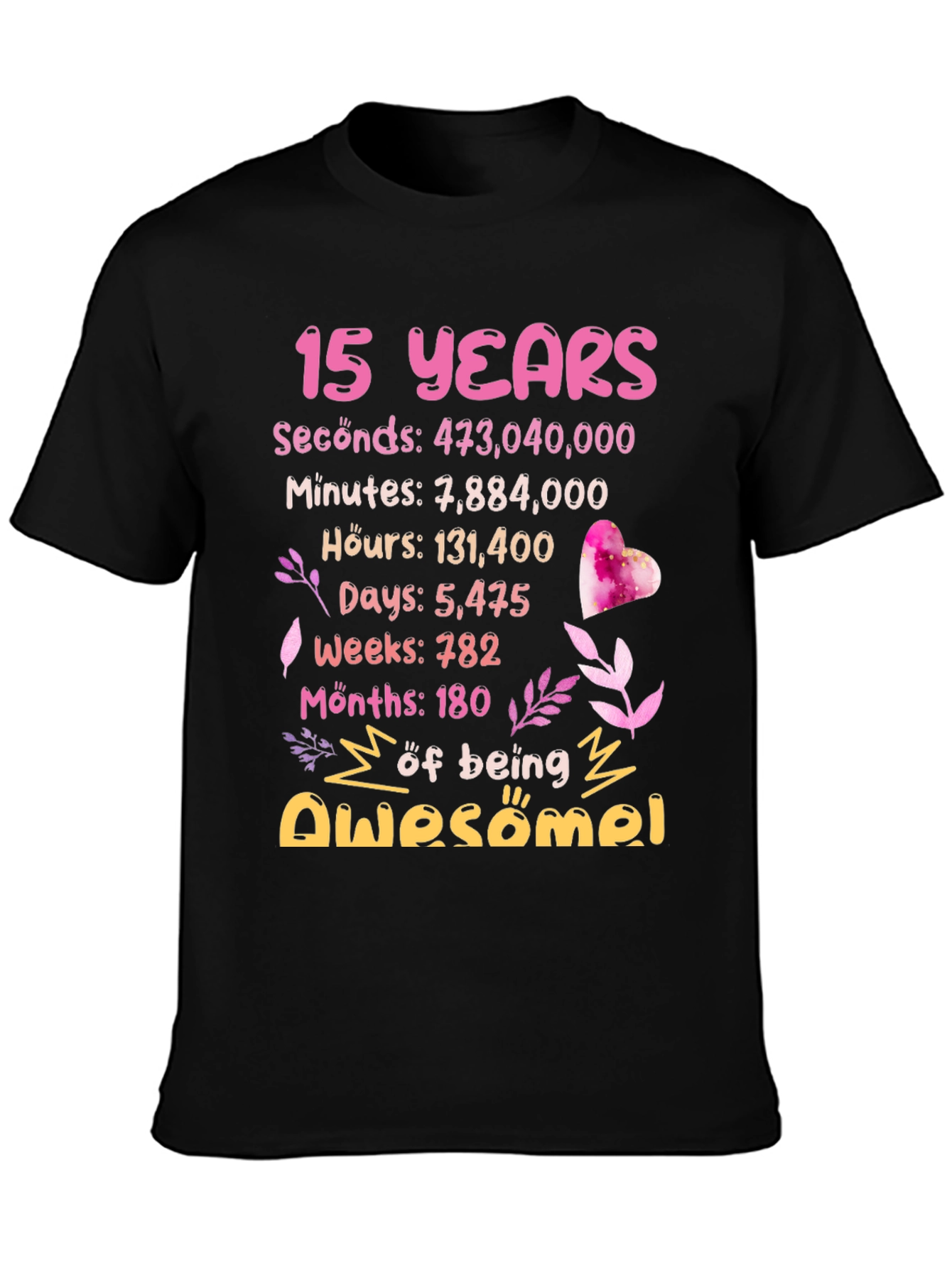 15 Years of Being Awesome Graphic Tee